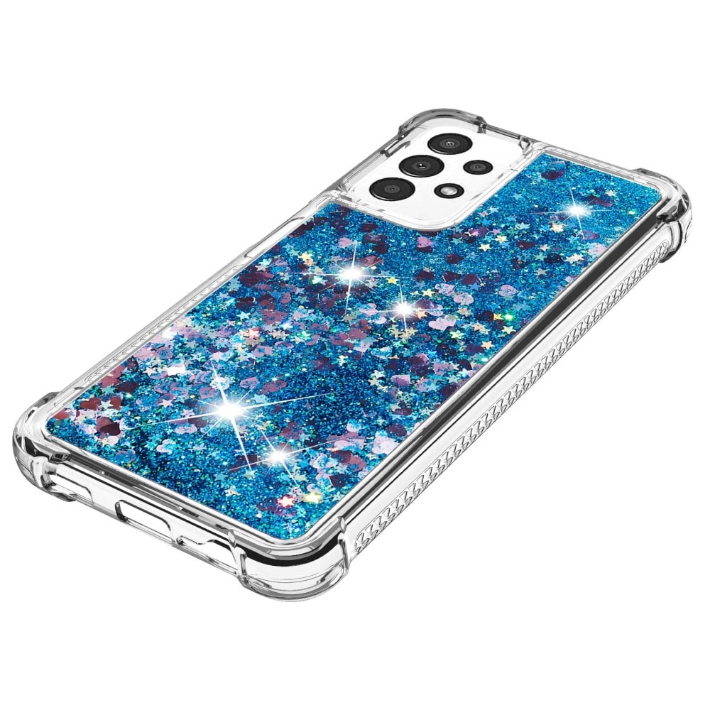 Coque Glitter Powder TPU Samsung Galaxy A13 Bleu