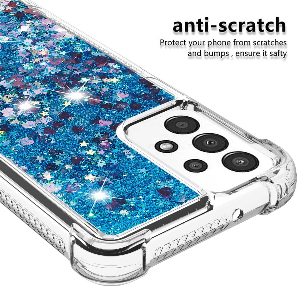 Coque Glitter Powder TPU Samsung Galaxy A13 Bleu