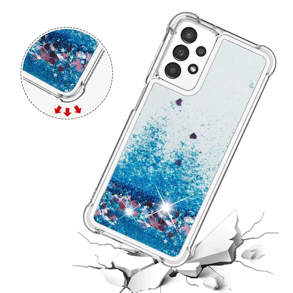 Coque Glitter Powder TPU Samsung Galaxy A13 Bleu