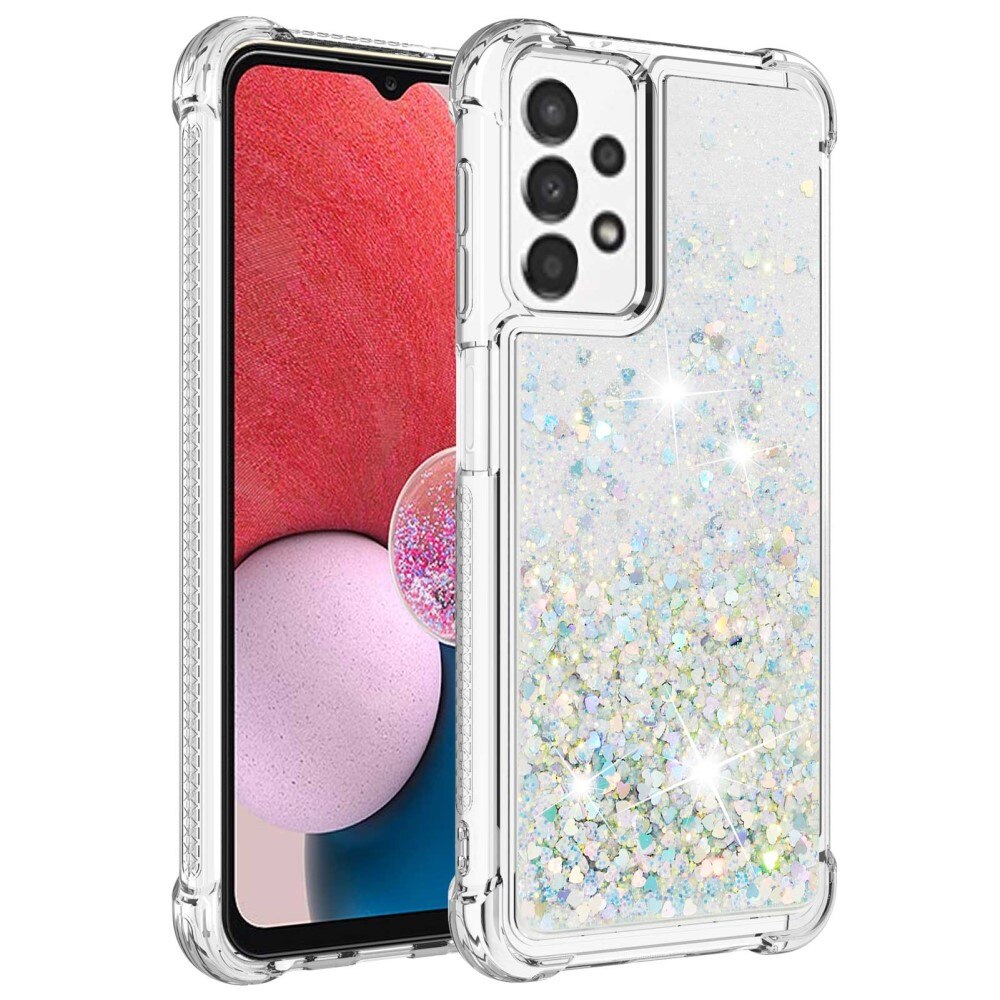 Coque Glitter Powder TPU Samsung Galaxy A13 Argent