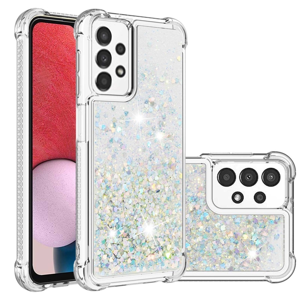 Coque Glitter Powder TPU Samsung Galaxy A13 Argent