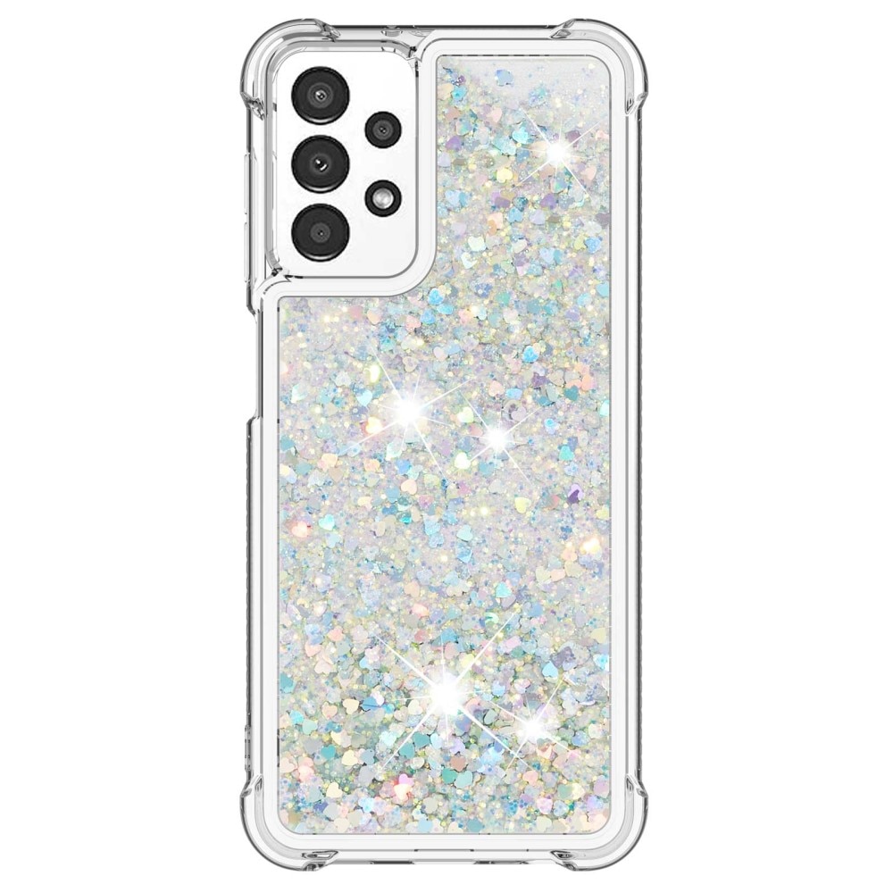 Coque Glitter Powder TPU Samsung Galaxy A13 Argent
