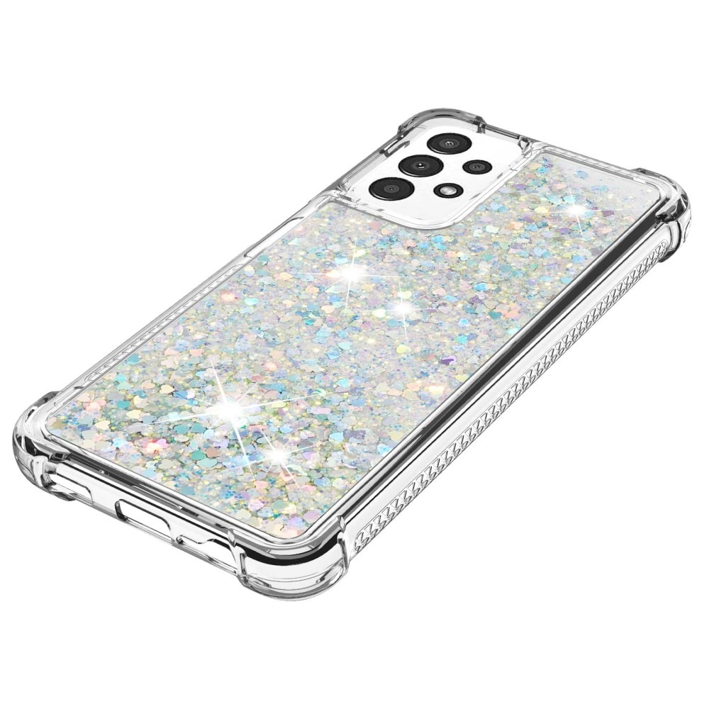 Coque Glitter Powder TPU Samsung Galaxy A13 Argent