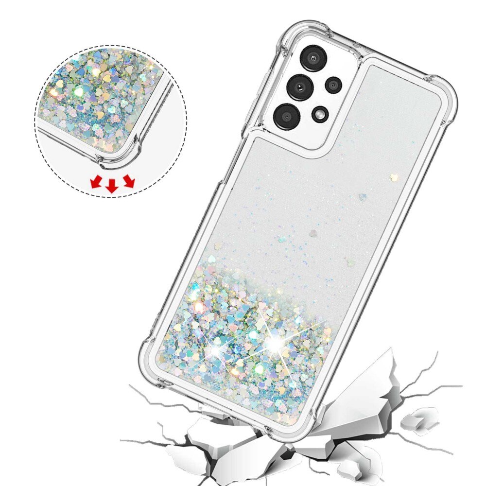 Coque Glitter Powder TPU Samsung Galaxy A13 Argent