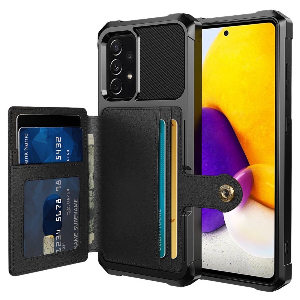 Coque porte-cartes Tough Multi-slot Samsung Galaxy A53 Noir
