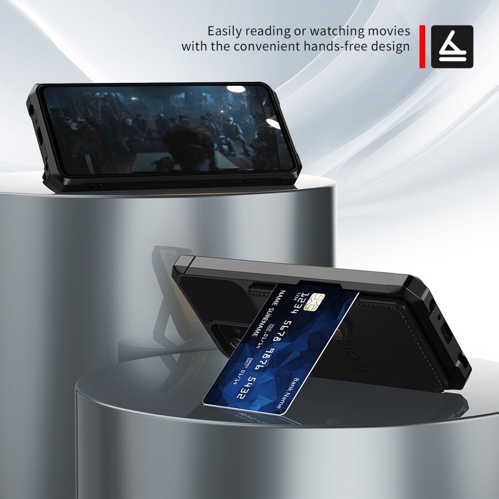 Coque porte-cartes Tough Multi-slot Samsung Galaxy A53, Noir