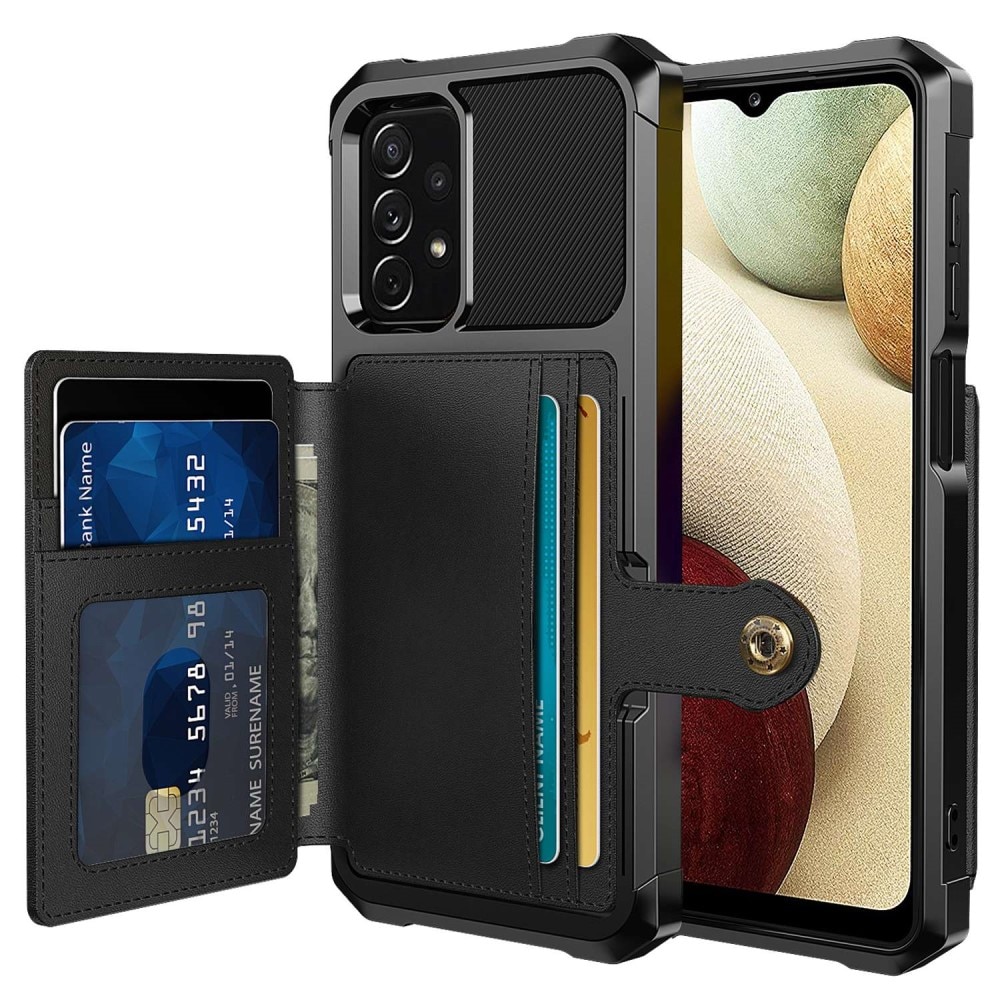 Coque porte-cartes Tough Multi-slot Samsung Galaxy A04s, noir