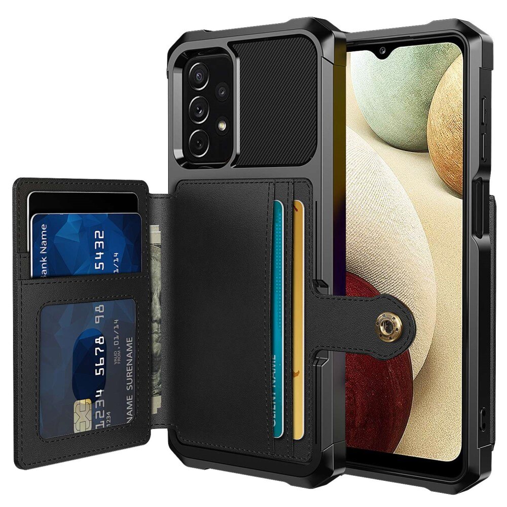 Coque porte-cartes Tough Multi-slot Samsung Galaxy A13, Noir
