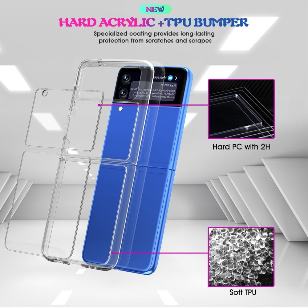 Hard Clear Cover Samsung Galaxy Z Flip 4 Transparent