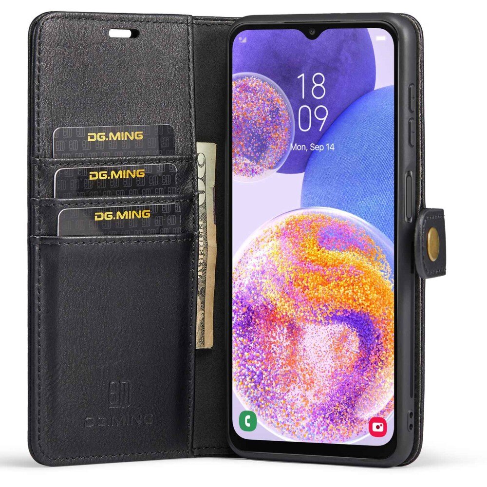 Étui portefeuille Magnet Wallet Samsung Galaxy A23, Noir