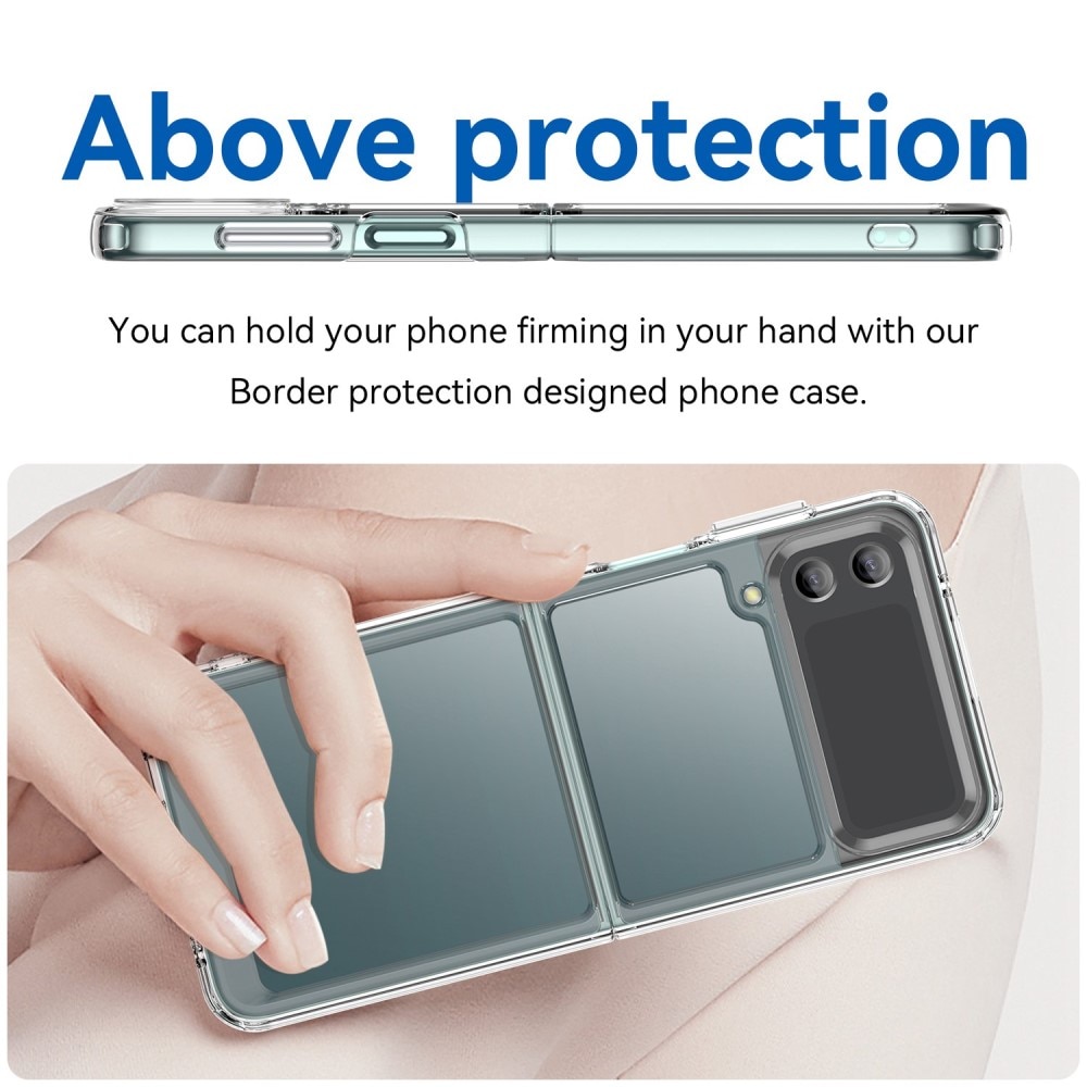 Coque hybride Crystal Hybrid pour Samsung Galaxy Z Flip 4, transparent