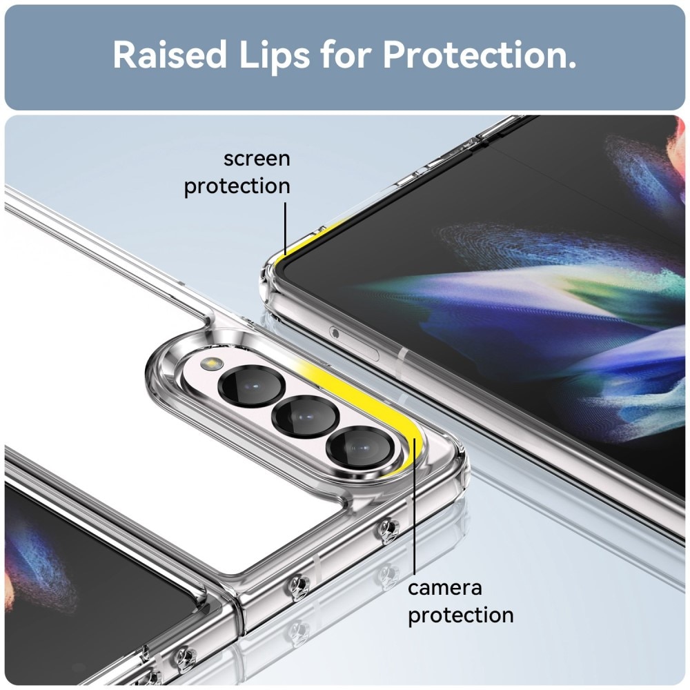 Coque hybride Crystal Hybrid pour Samsung Galaxy Z Fold 4, transparent