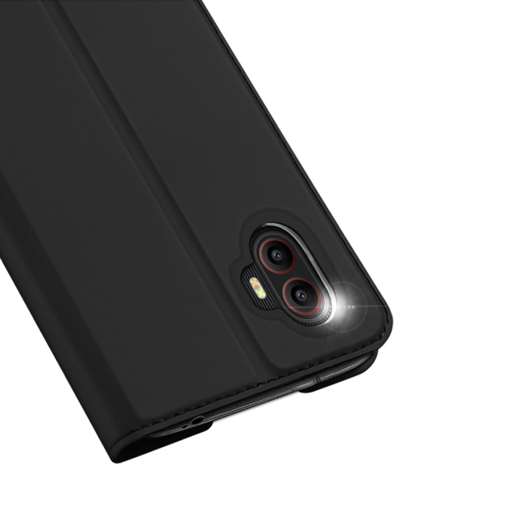 Étui portefeuille Skin Pro Series Samsung Galaxy Xcover 6 Pro, Noir