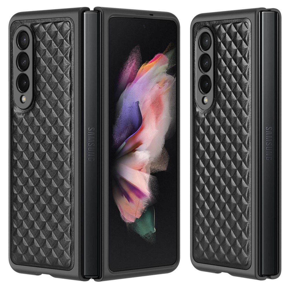 Coque Venice Leather Case Samsung Galaxy Z Fold 3 Black