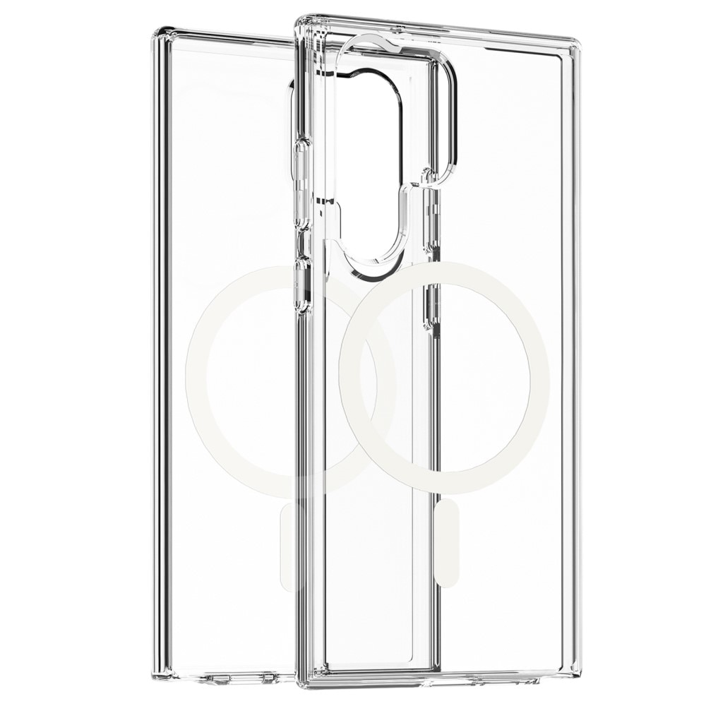 Coque hybride MagSafe Samsung Galaxy S23 Ultra transparent