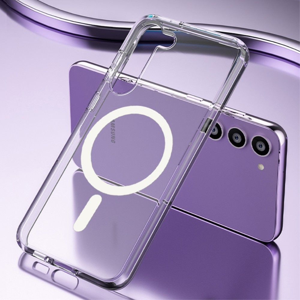 Coque hybride MagSafe Samsung Galaxy S23 Plus transparent