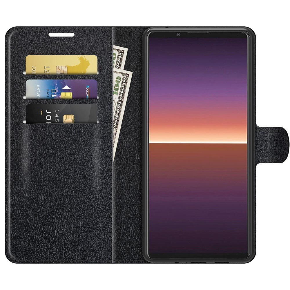 Coque portefeuille Sony Xperia 1 III, Noir