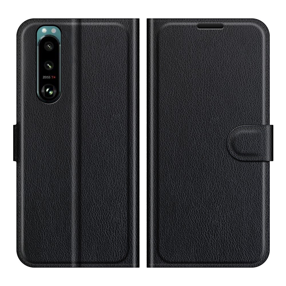 Coque portefeuille Sony Xperia 5 III, Noir