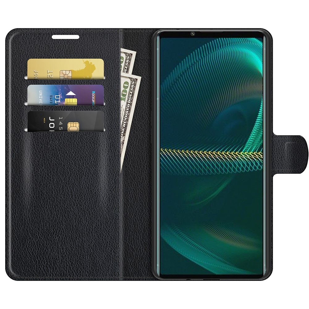 Coque portefeuille Sony Xperia 5 III, Noir