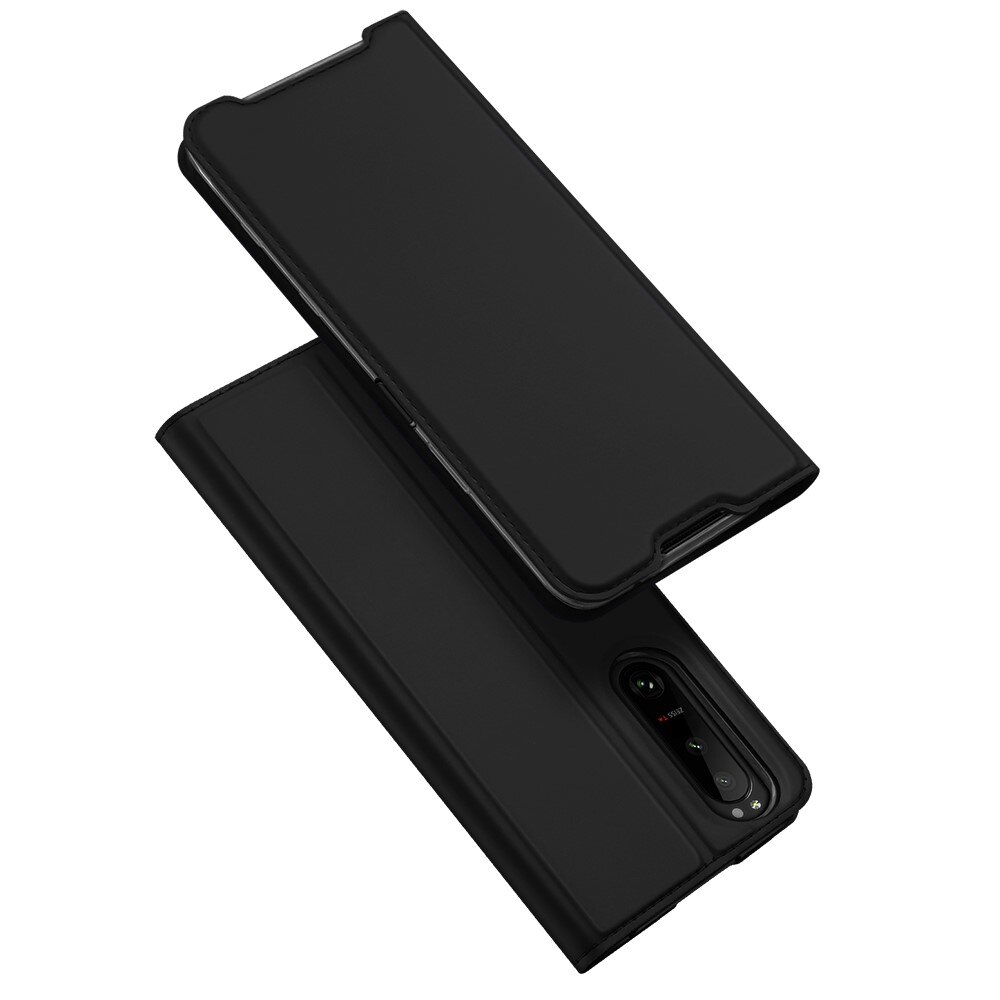 Étui portefeuille Skin Pro Series Sony Xperia 5 III, Noir