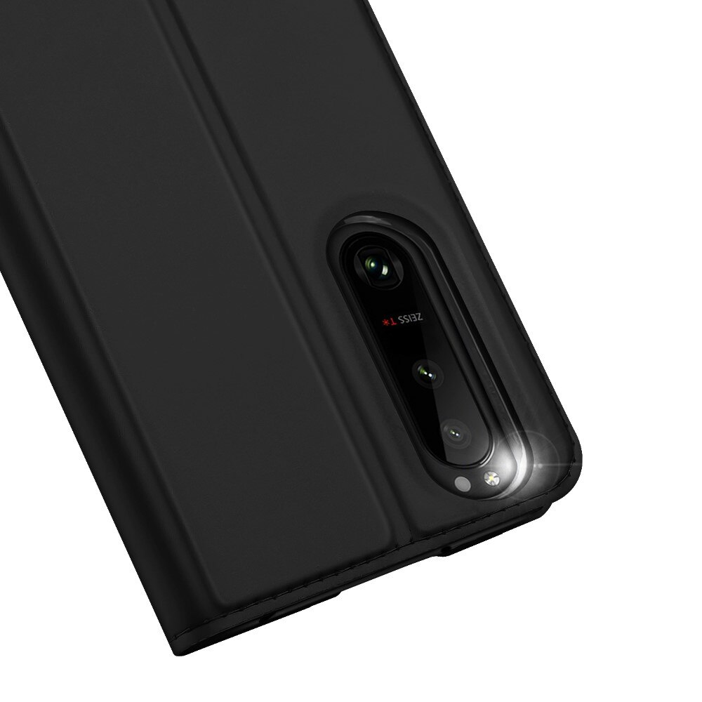 Étui portefeuille Skin Pro Series Sony Xperia 5 III, Noir