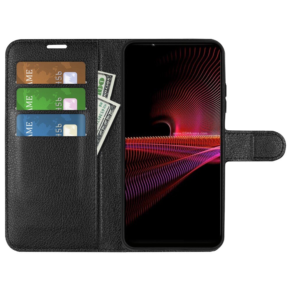 Coque portefeuille Sony Xperia 1 IV, Noir
