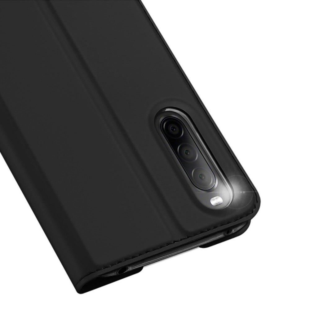 Étui portefeuille Skin Pro Series Sony Xperia 10 IV, Noir
