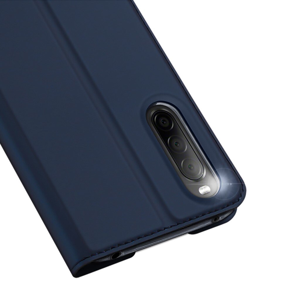 Étui portefeuille Skin Pro Series Sony Xperia 10 IV, Bleu