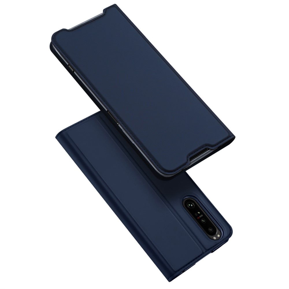 Étui portefeuille Skin Pro Series Sony Xperia 1 IV, Bleu