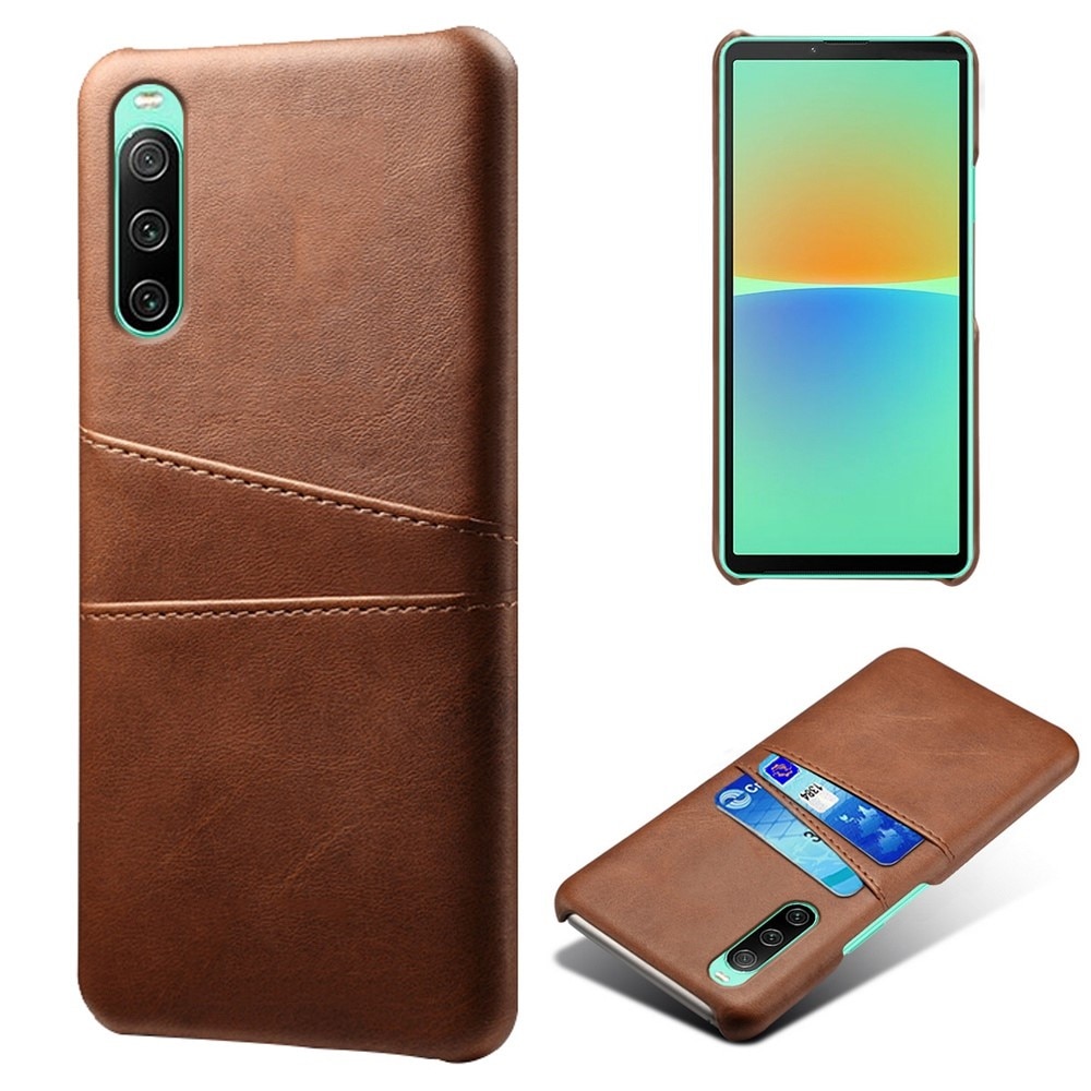 Coque Card Slots Sony Xperia 10 iV Marron