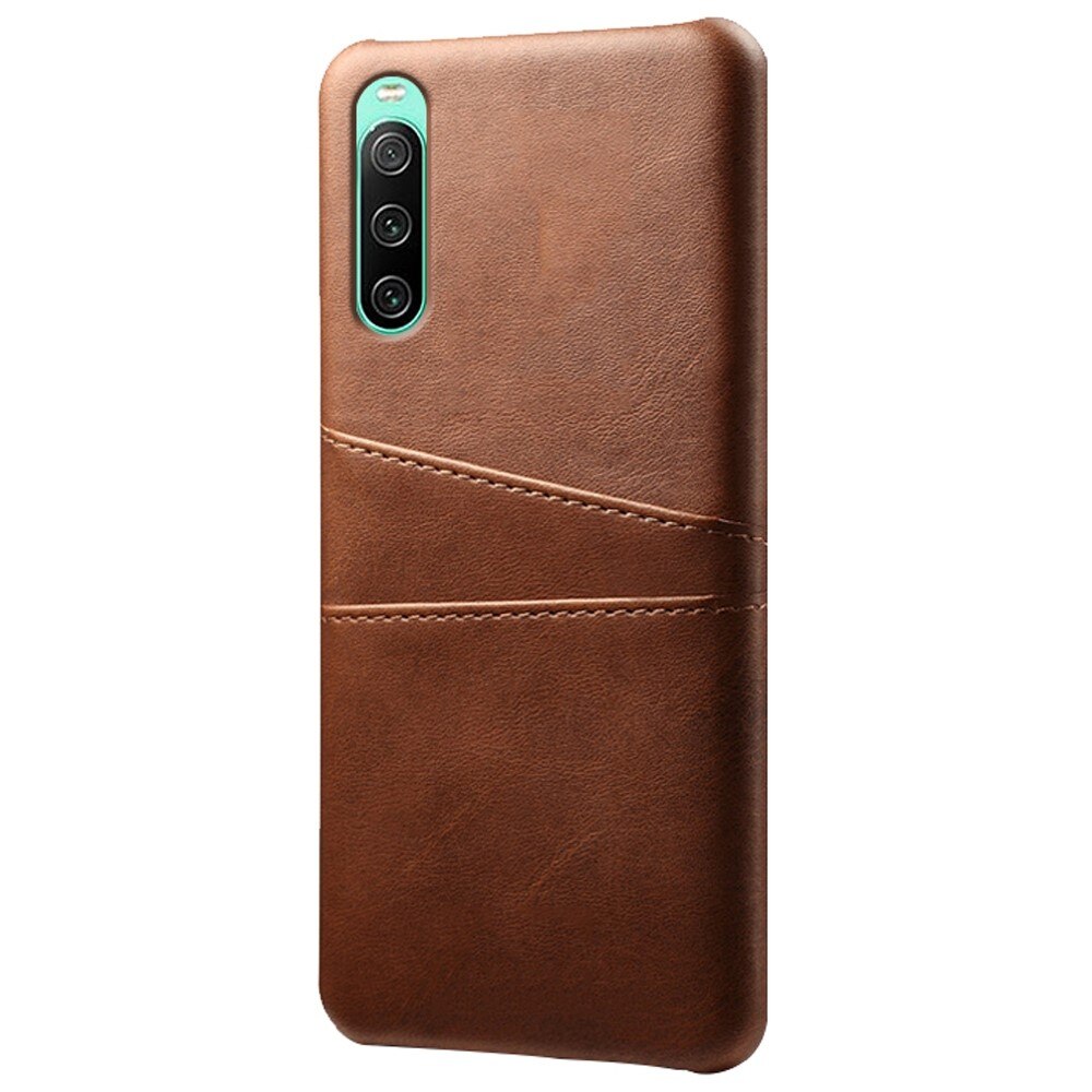 Coque Card Slots Sony Xperia 10 IV, Marron