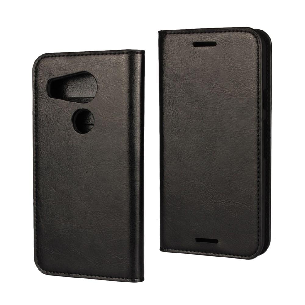 Coque portefeuille en cuir Veritable LG Nexus 5X Noir