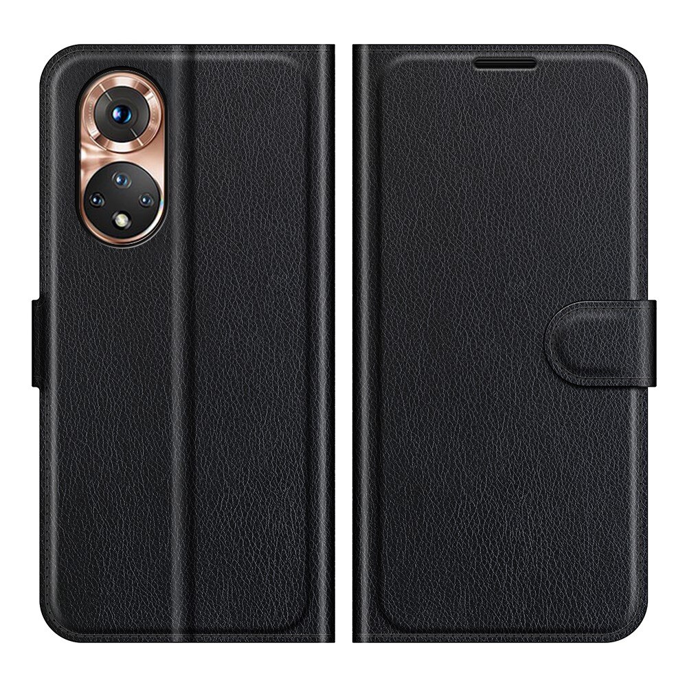 Coque portefeuille Honor 50, noir