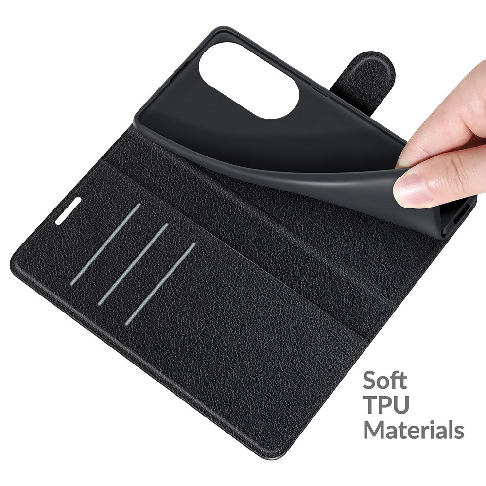 Coque portefeuille  Honor 50, Noir