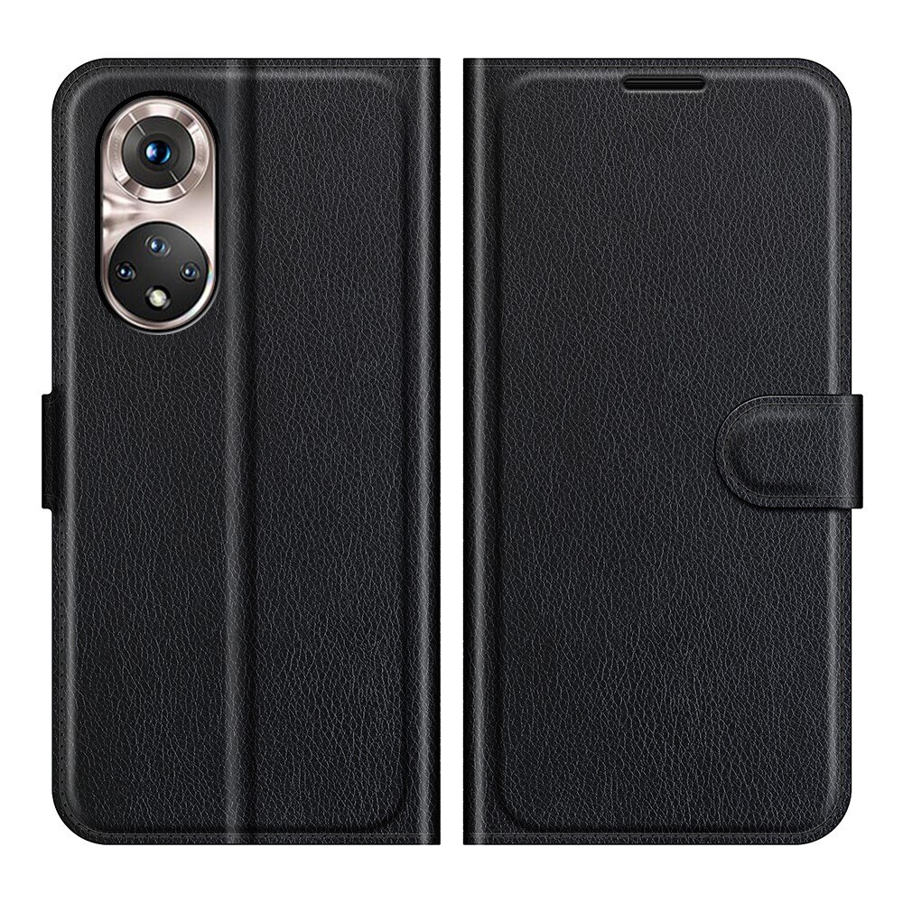 Coque portefeuille Honor 50 Pro, noir