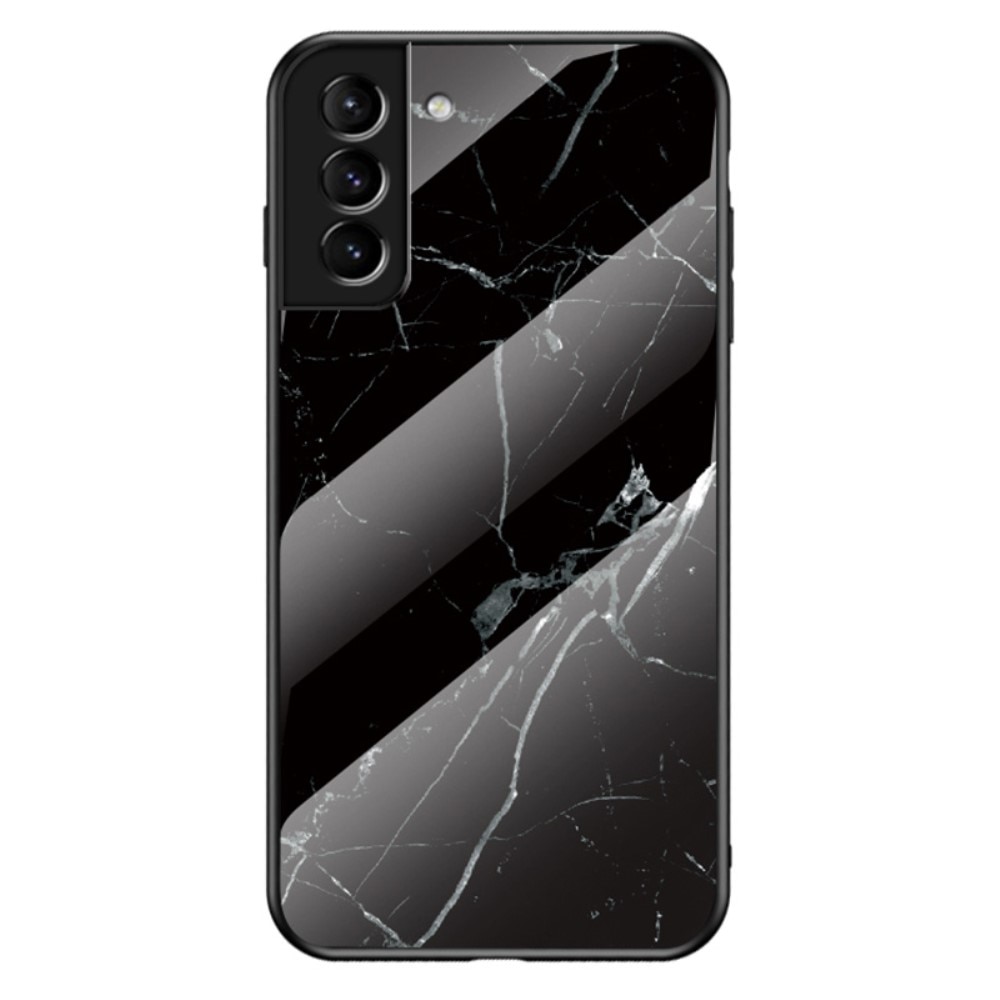 Coque en verre trempé Samsung Galaxy S22 Marbre noir