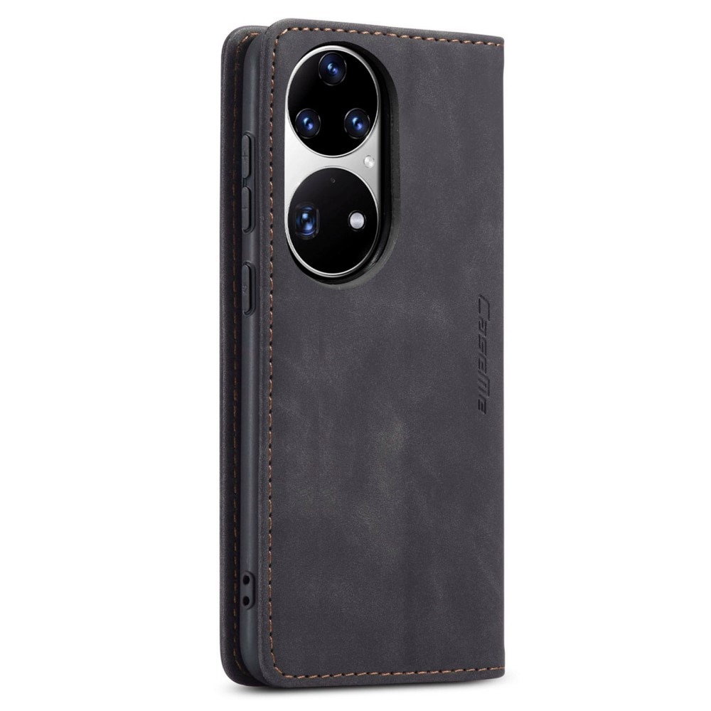 Étui portefeuille mince Huawei P50 Pro, Noir