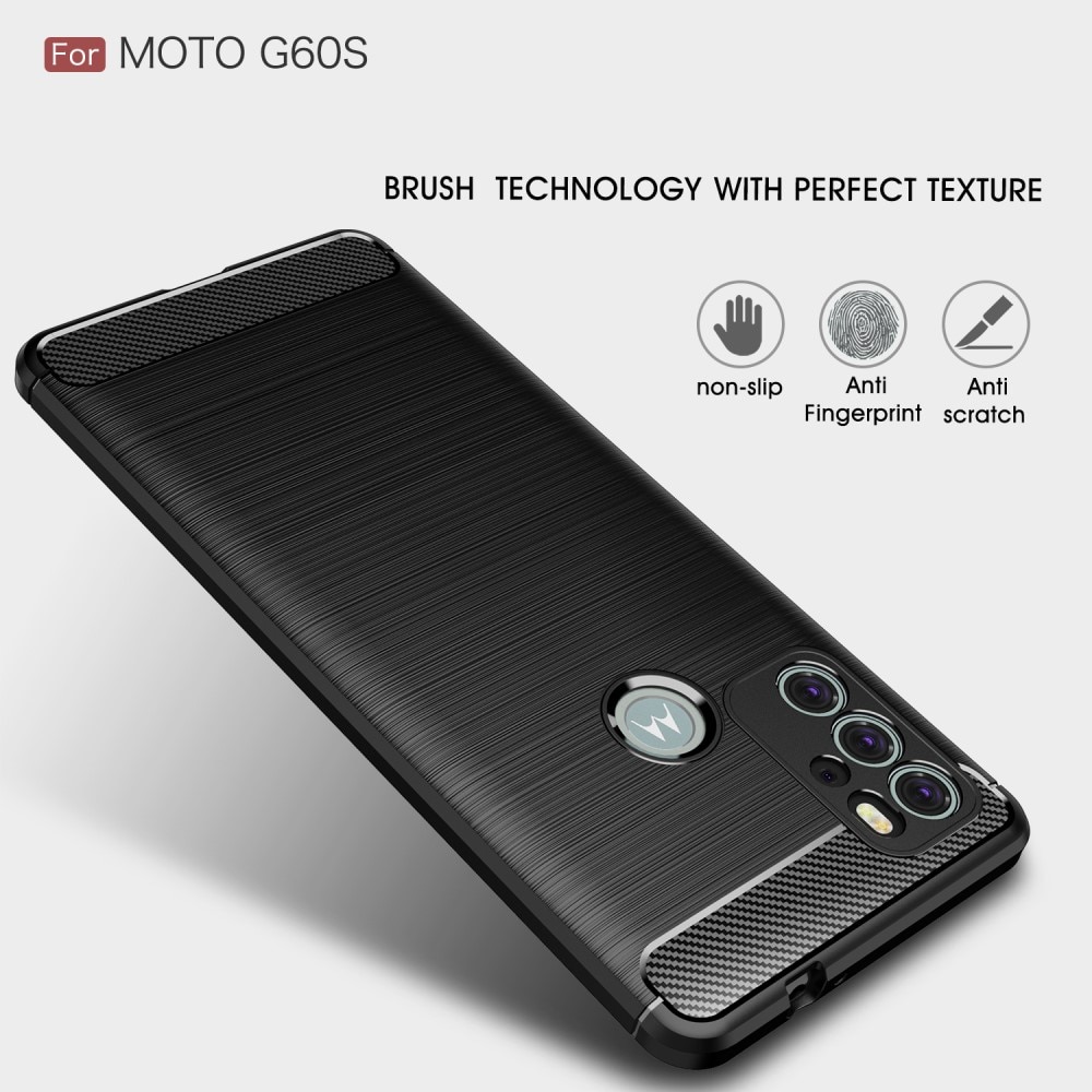 Coque Brushed TPU Case Motorola Moto G60s Black