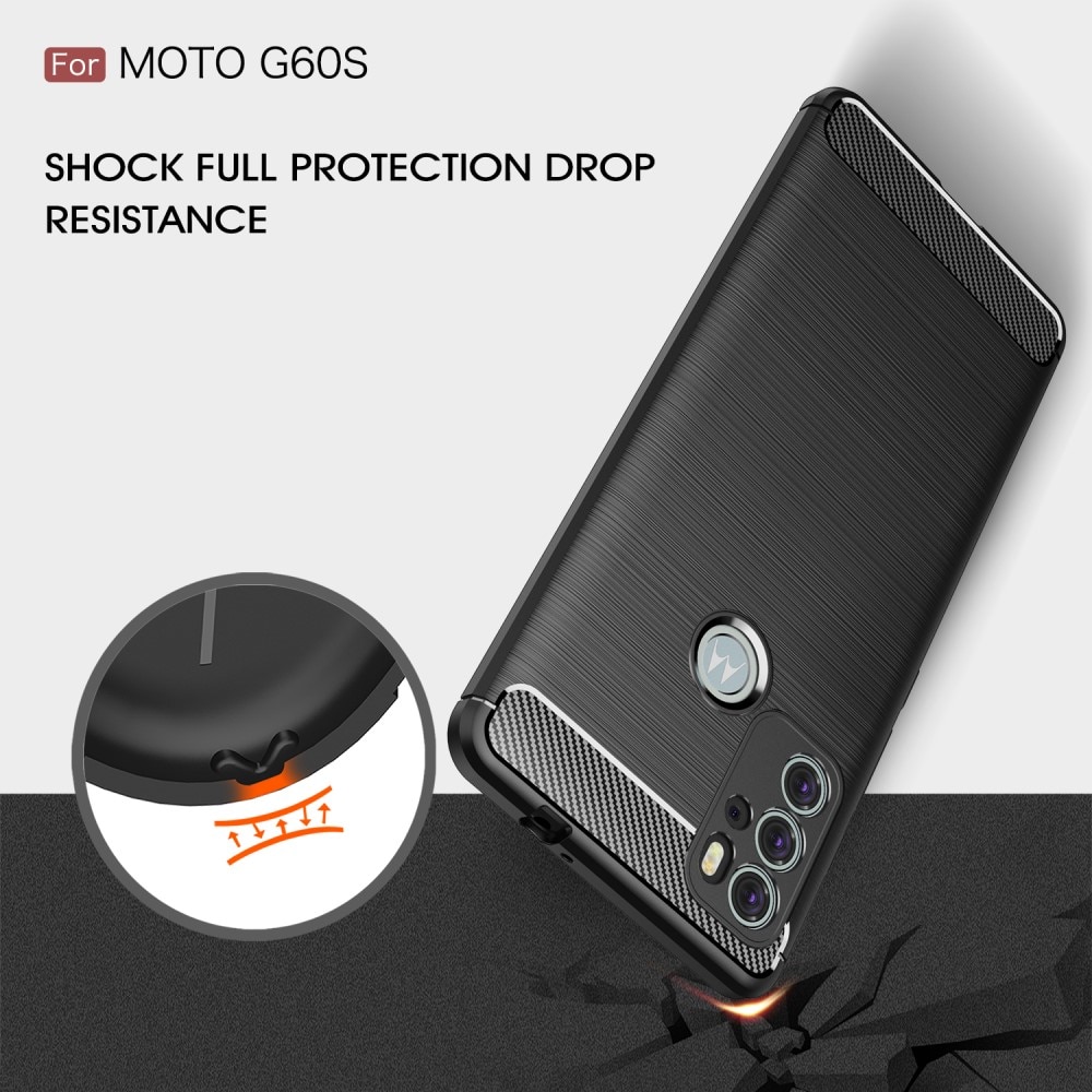 Coque Brushed TPU Case Motorola Moto G60s Black
