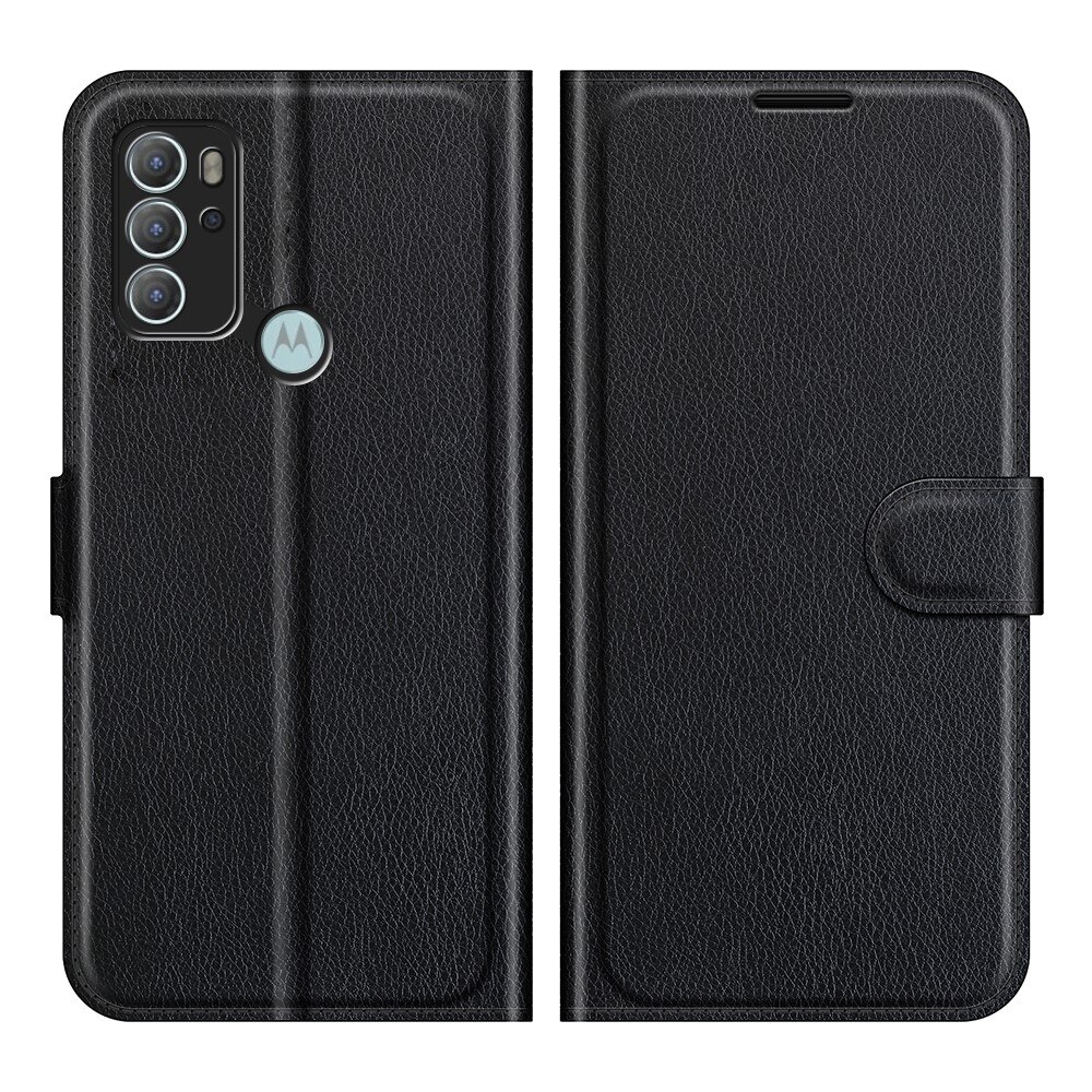 Coque portefeuille Motorola Moto G60s, Noir