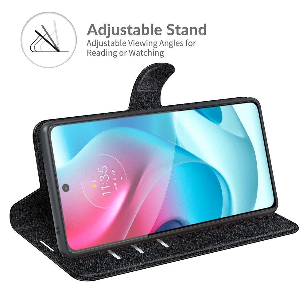 Coque portefeuille Motorola Moto G60s, Noir