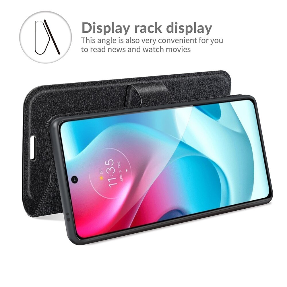 Coque portefeuille Motorola Moto G60s, Noir