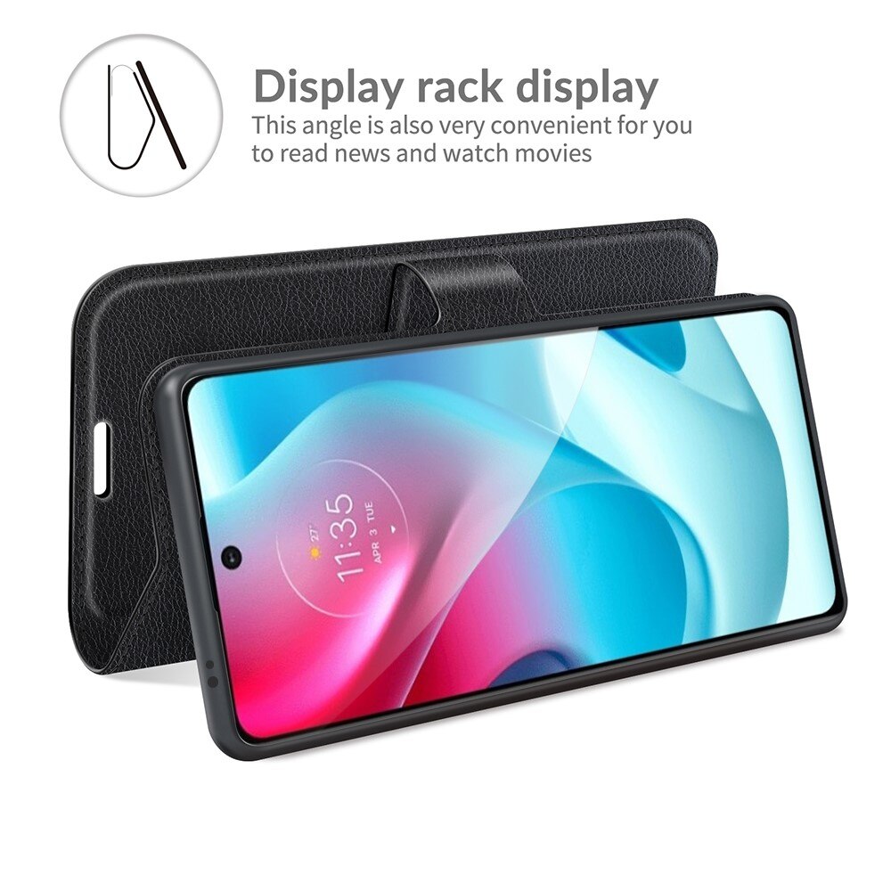 Coque portefeuille Motorola Moto G60s Noir