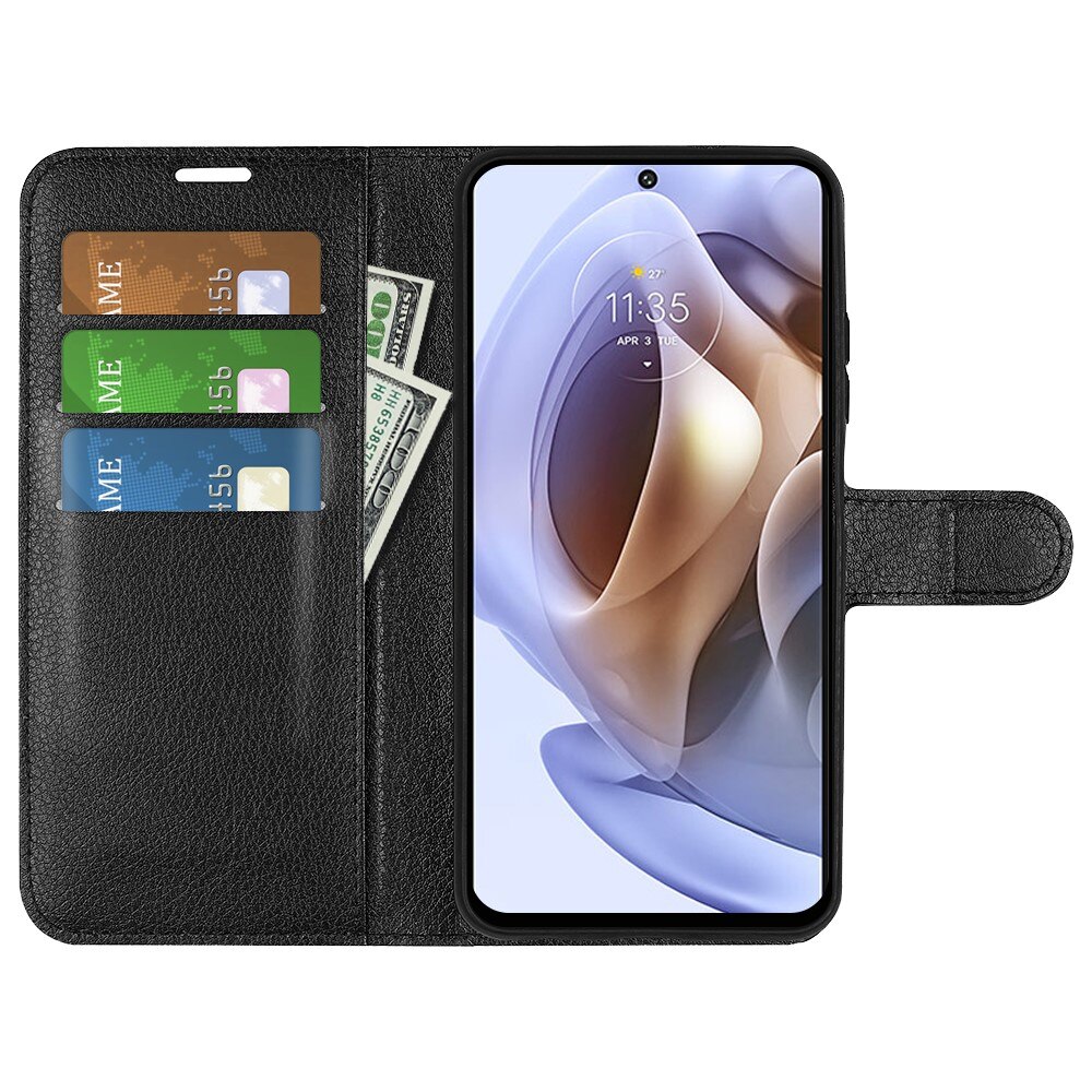 Coque portefeuille Motorola Moto G31/Moto G41, Noir