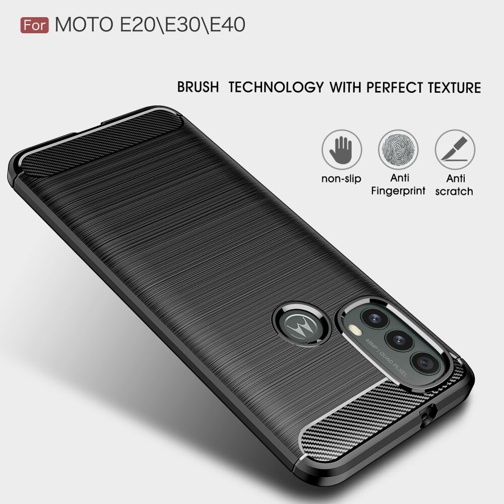 Coque Brushed TPU Case Motorola Moto E20/E30/E40 Black