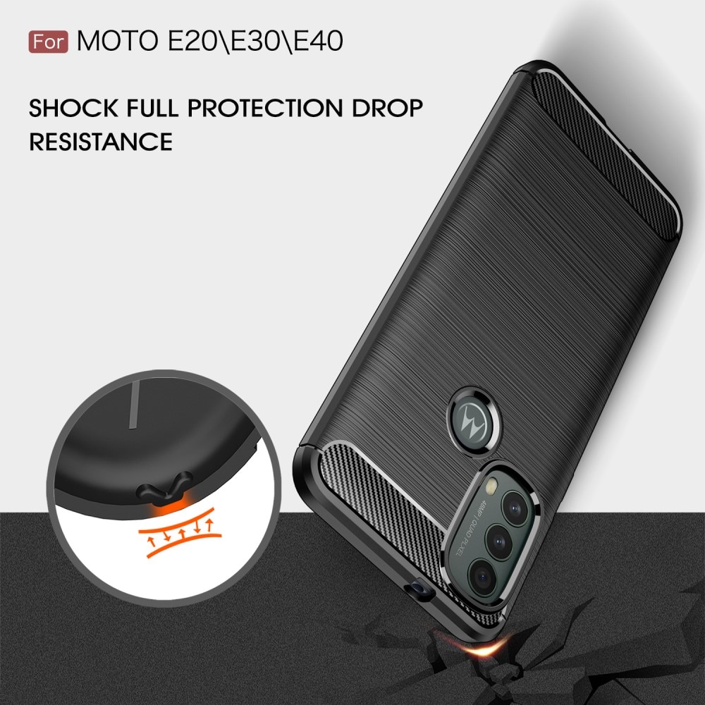 Coque Brushed TPU Case Motorola Moto E20/E30/E40 Black
