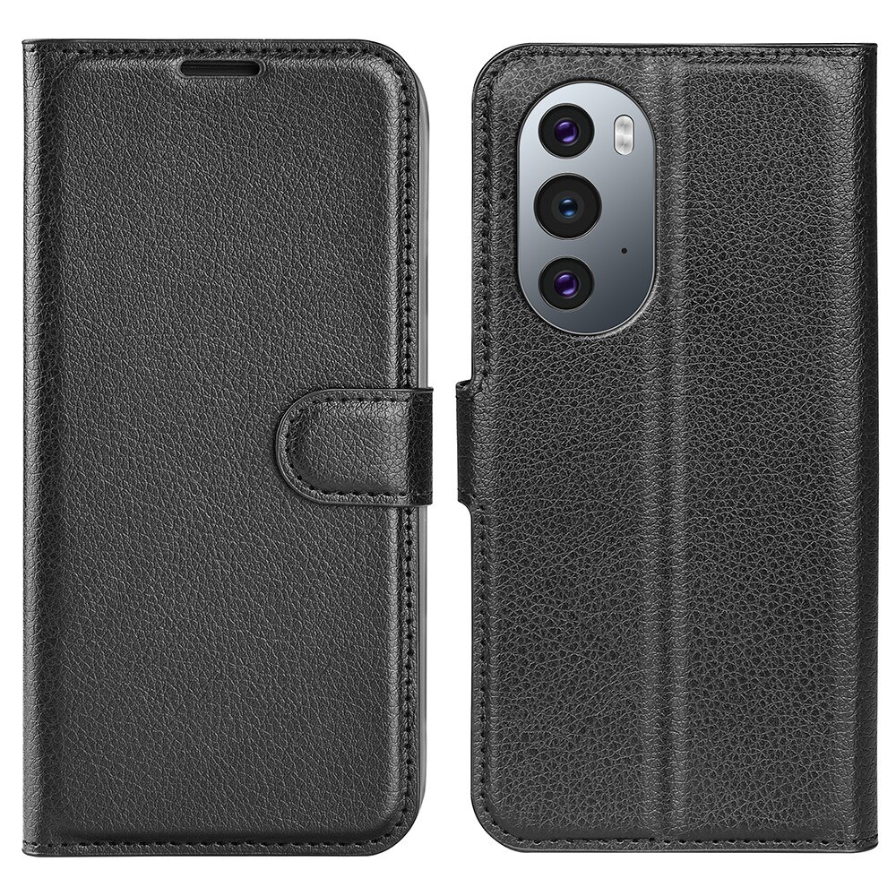 Coque portefeuille Motorola Edge 30 Pro Noir