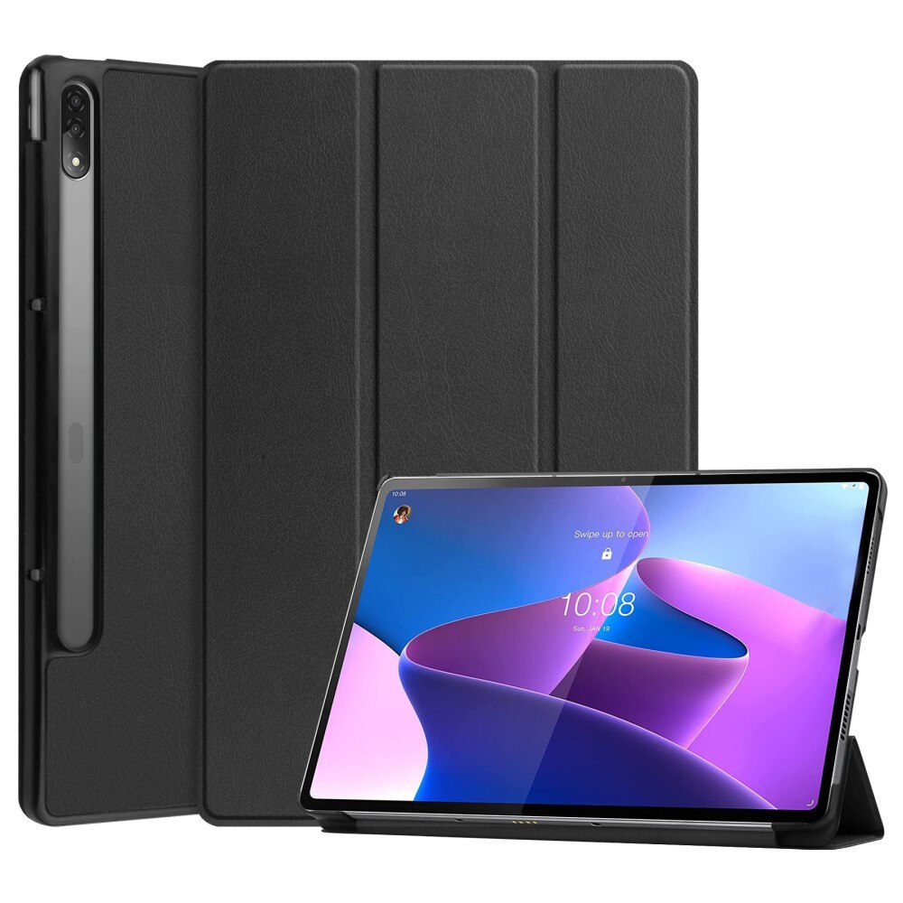 Étui Tri-Fold Lenovo Tab P12 Pro, noir