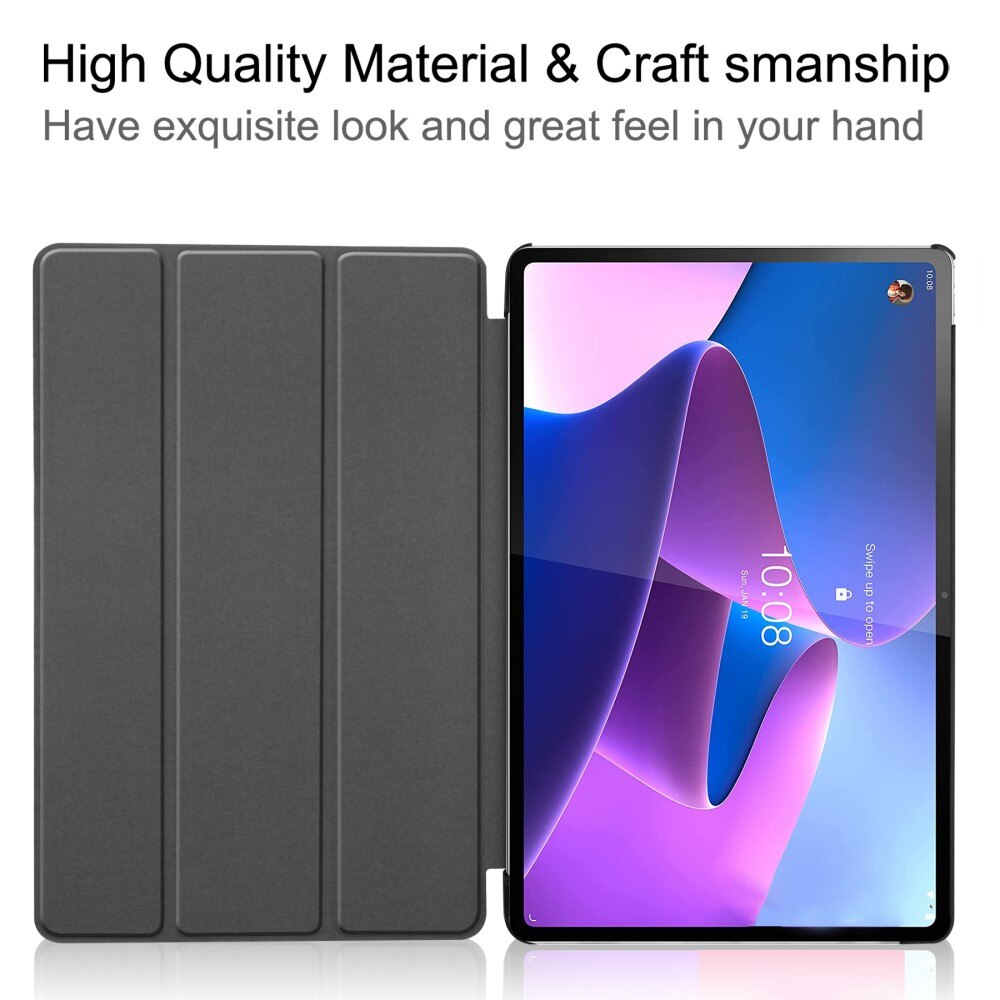 Étui Tri-Fold  Lenovo Tab P12 Pro, Noir