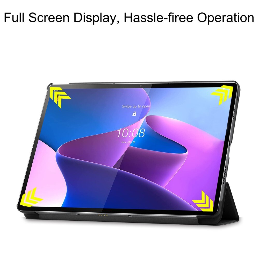 Étui Tri-Fold  Lenovo Tab P12 Pro, Noir